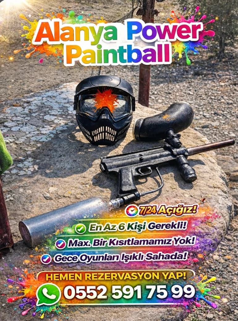 Buğu yapmayan kask ve paintball tüfeği