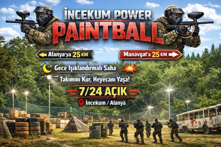 İncekum Power Paintball saha afişi